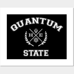 Nerdy Science Quantum State Shirt Posters and Art